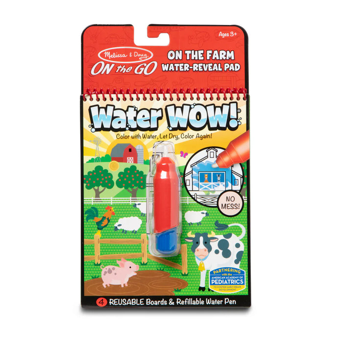 Melissa and Doug: Cuaderno Magico de Colorear Water Wow - Granja