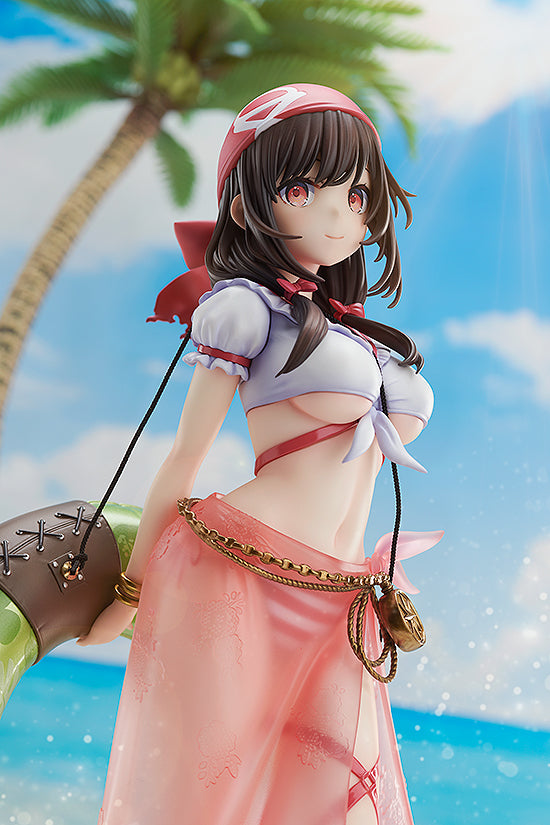 Kadokawa Scale Figure: Kono Suba - Yunyun  Light Novel Cosplay On The Beach Escala 1/7