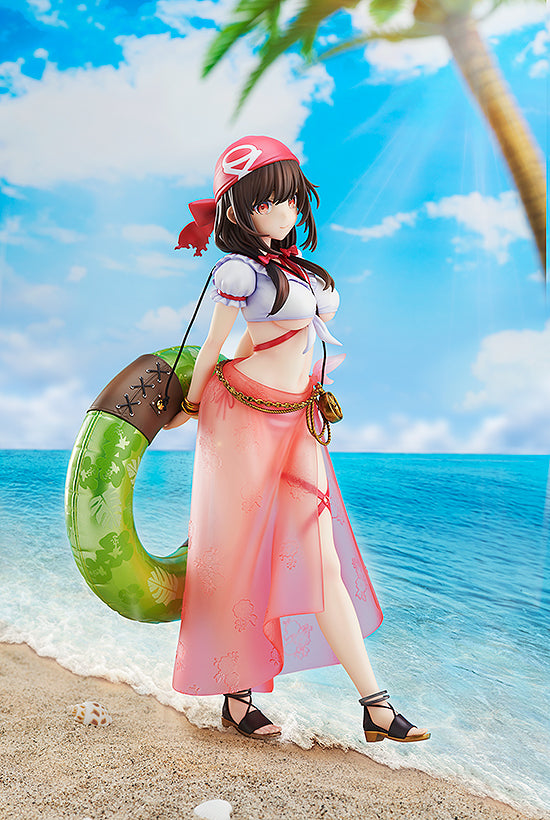 Kadokawa Scale Figure: Kono Suba - Yunyun  Light Novel Cosplay On The Beach Escala 1/7