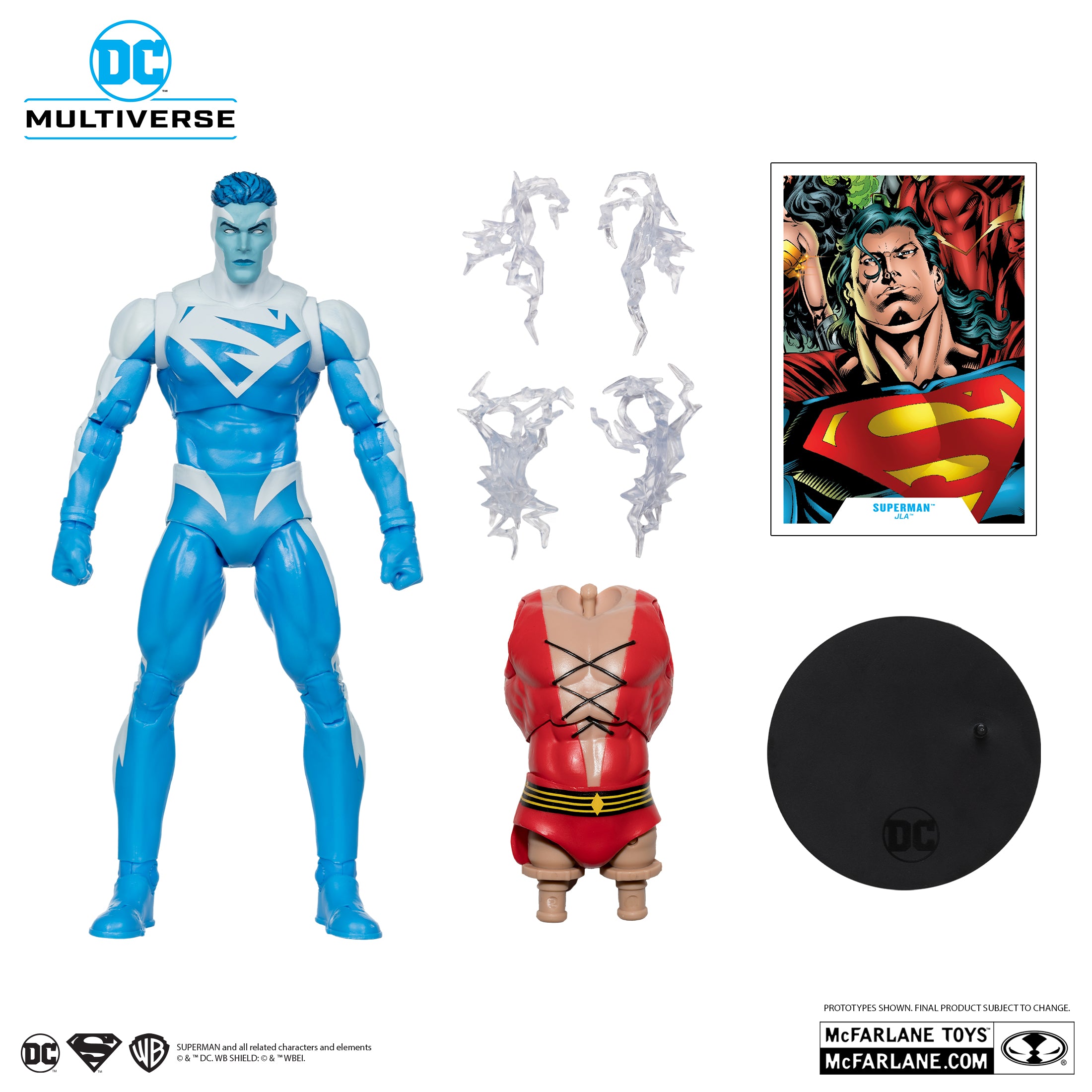 McFarlane DC Build A Plastic Man: Justice League Of America - Superman 7 Pulgadas