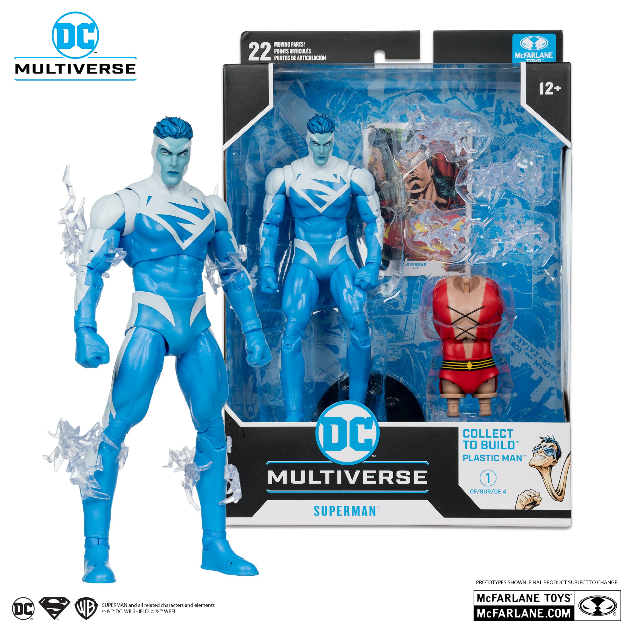 McFarlane DC Build A Plastic Man: Justice League Of America - Superman 7 Pulgadas