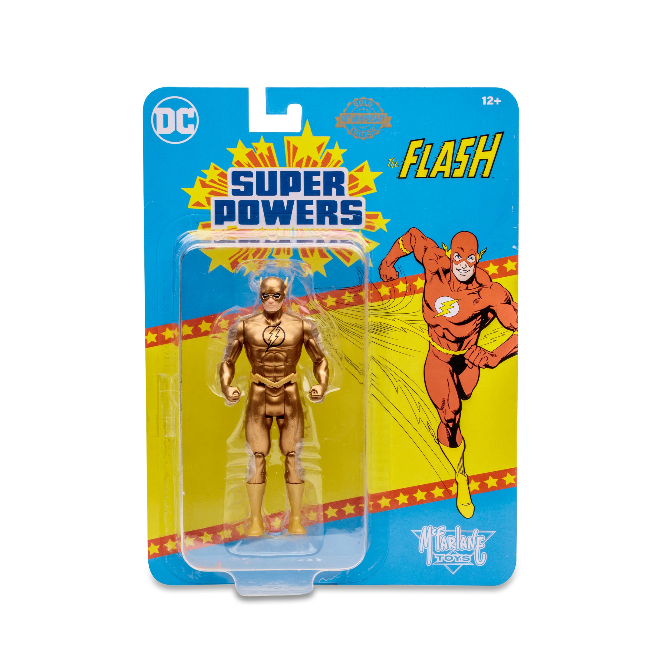 DC Direct Super Powers Figura de Accion: DC Comics The Flash - Flash Gold Variant 4.5 Pulgadas