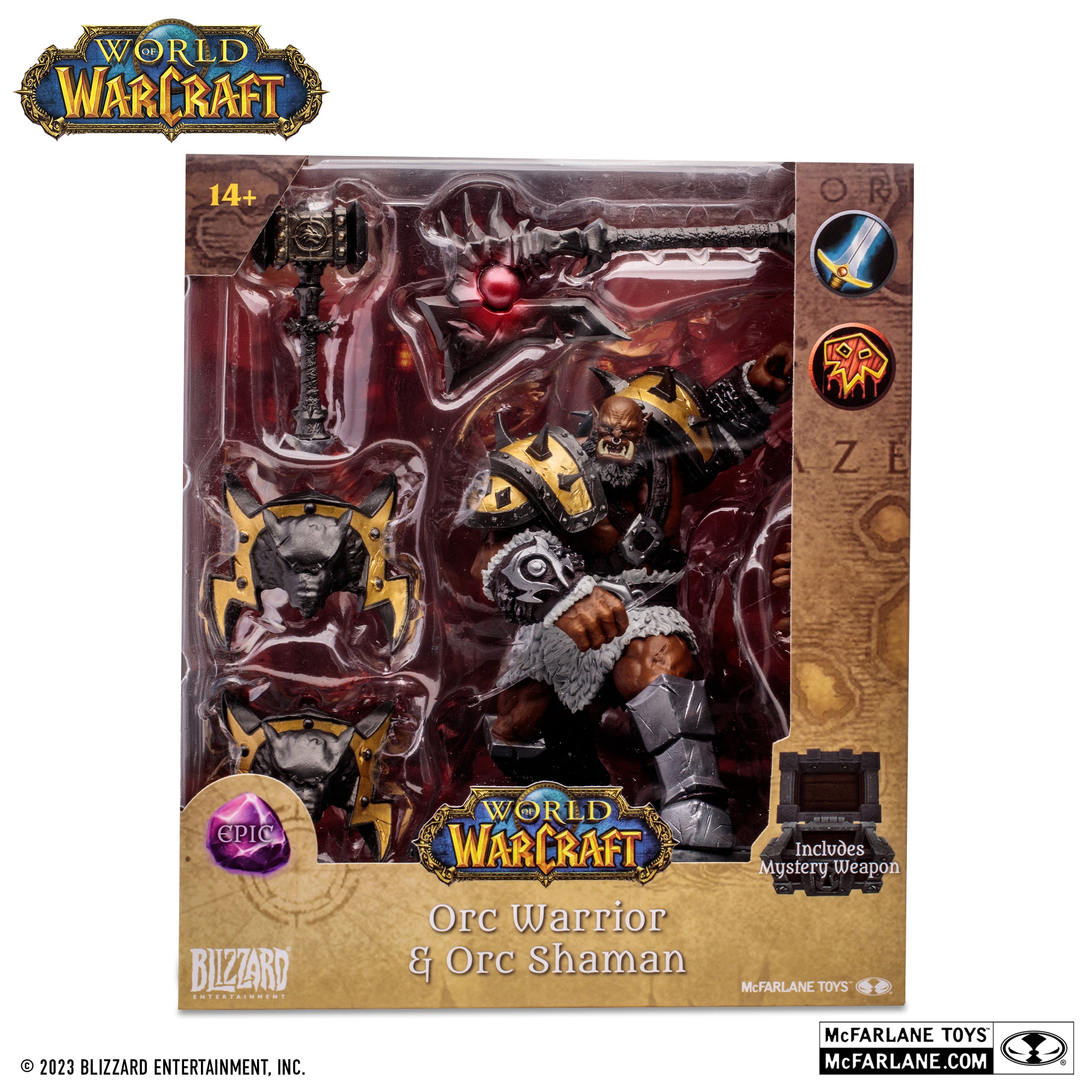 McFarlane Estatua: World Of Warcraft - Orco Shaman Guerrero Epic Escala 1/12