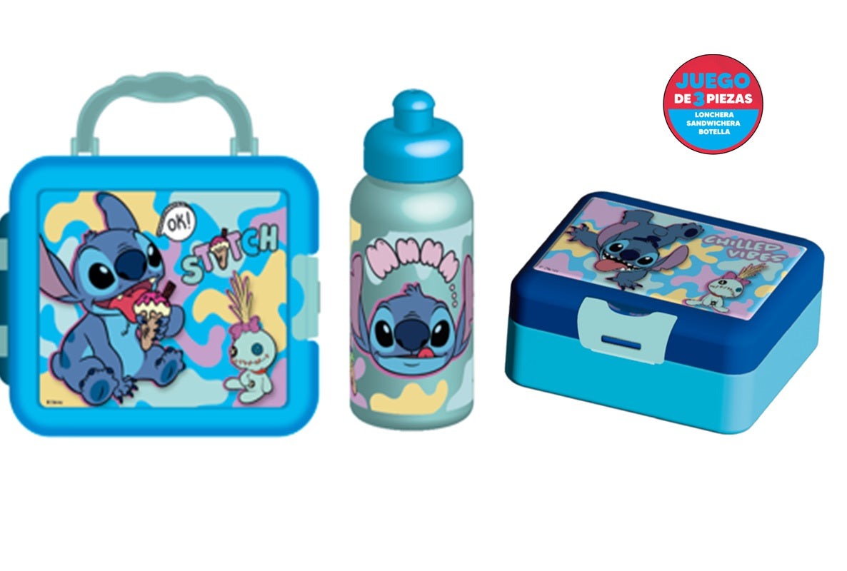 Fun Kids Lonchera De Plástico: Disney Lilo y Stitch - Stitch