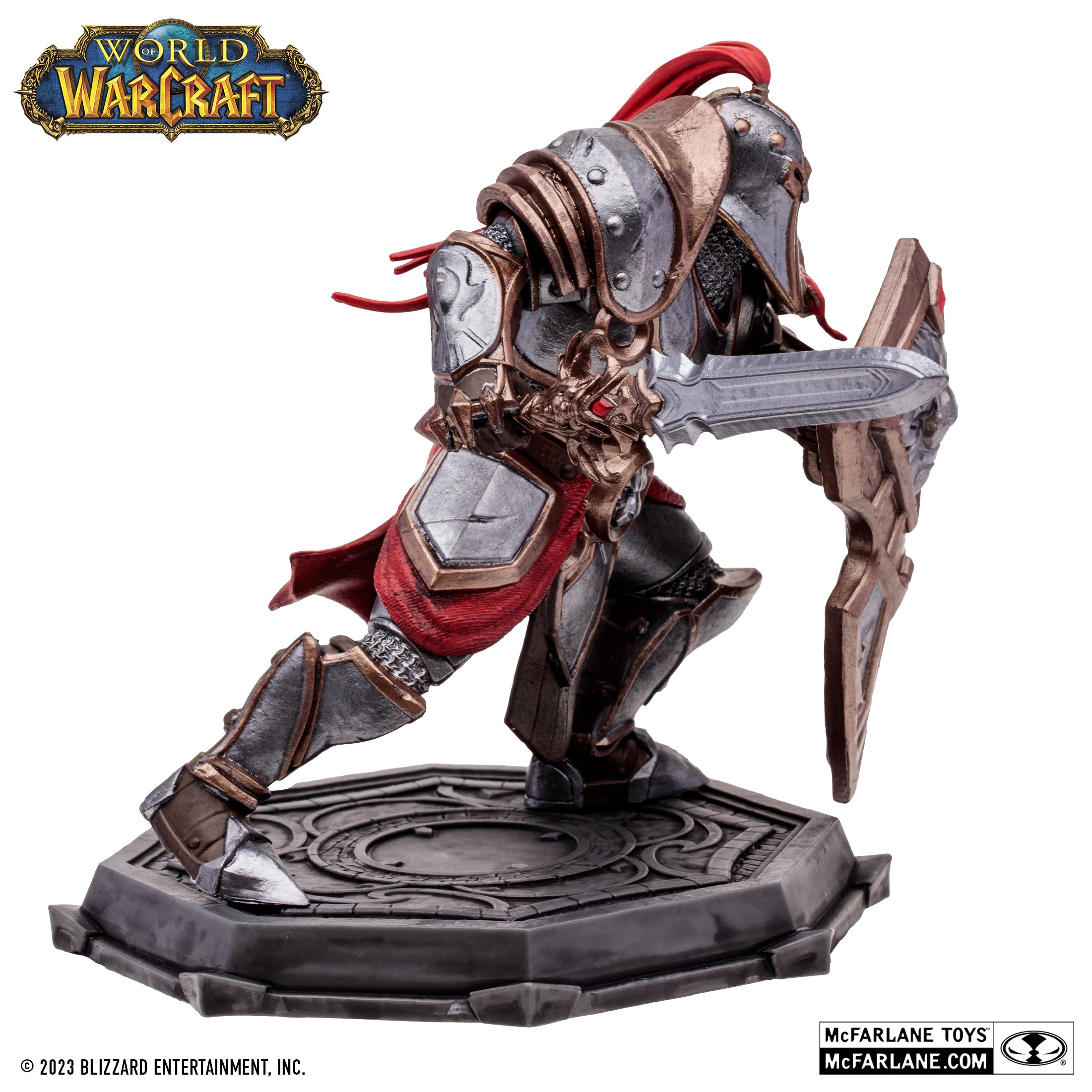 McFarlane Estatua: World Of Warcraft - Humano Guerrero Paladin Rare Escala 1/12