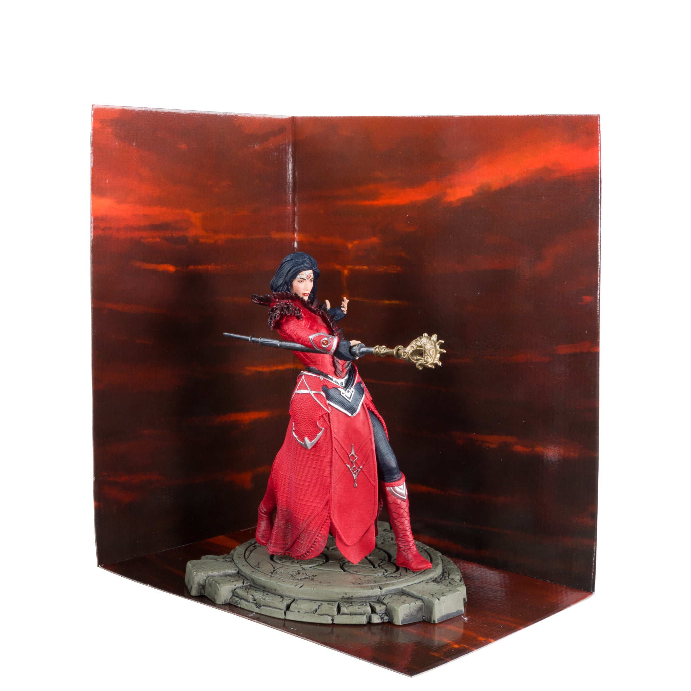 McFarlane Estatua: Diablo IV - Hechicera Fire Bolt Rare Escala 1/12