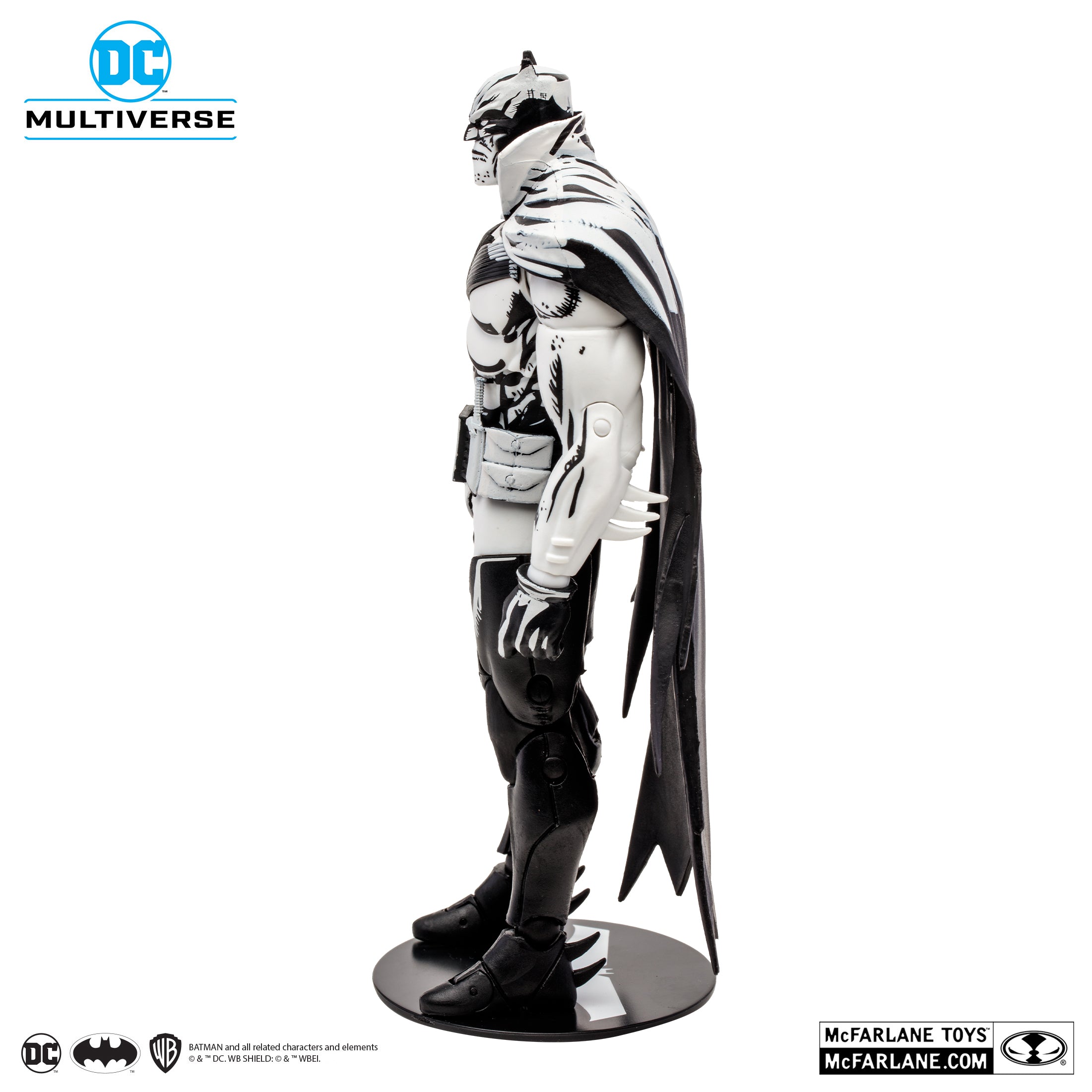 McFarlane Sketch: DC Batman White Kight - Batman Gold Label 7 Pulgadas Figura de Accion