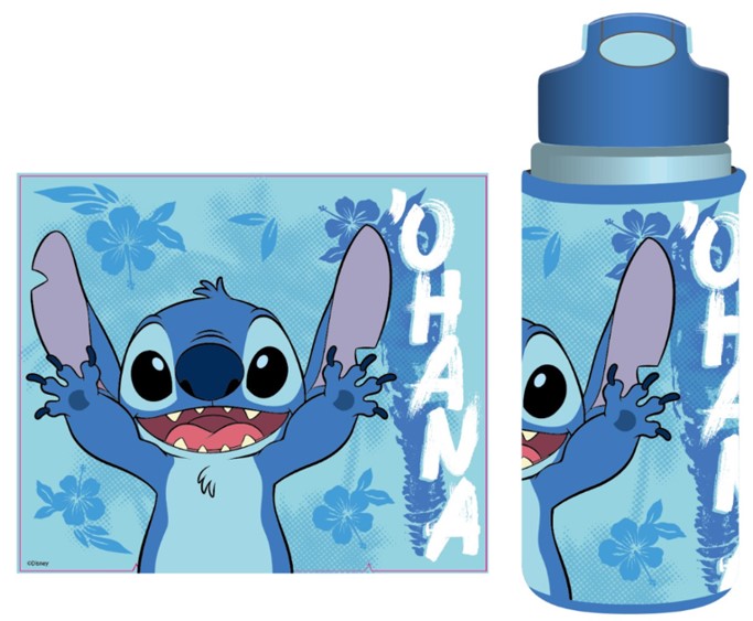 Copy of Fun Kids Botella Con Funda: Disney - Stitch Aloha 600 ml