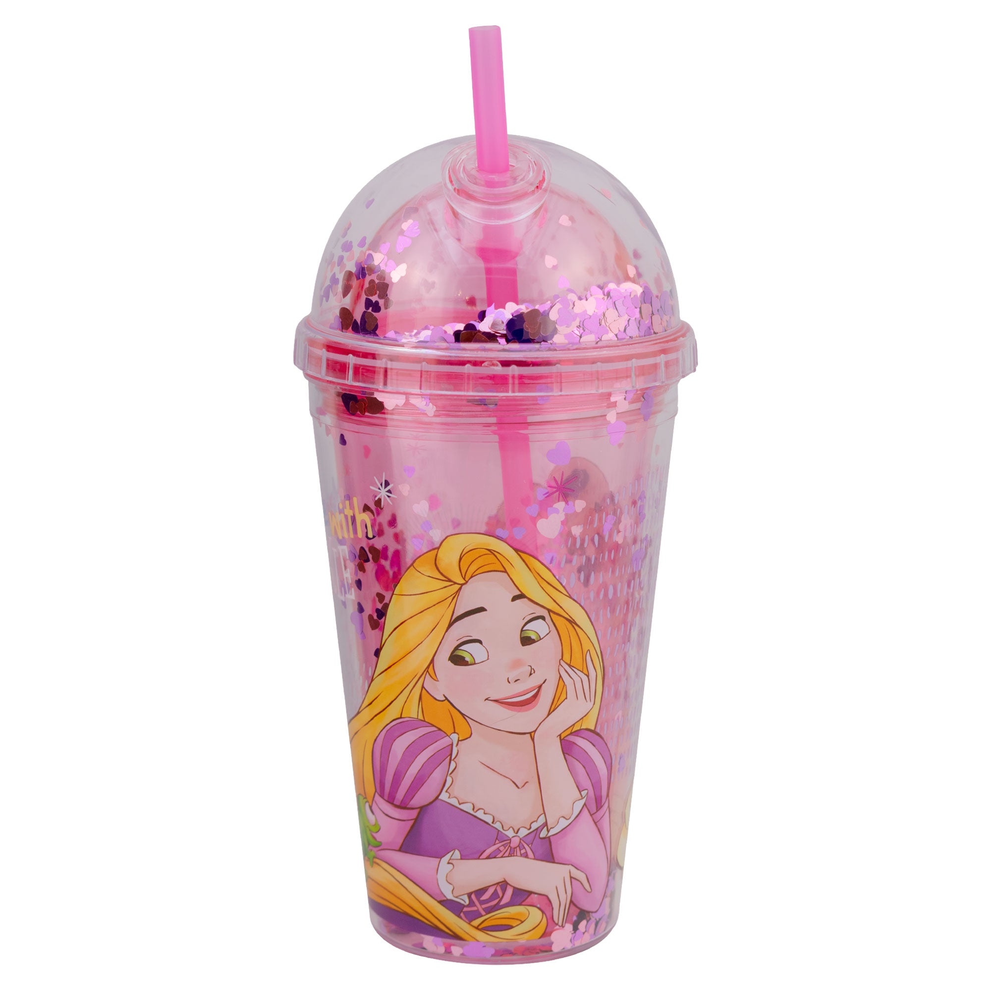 Fun Kids Vaso Con Tapa De Domo: Disney - Rapunzel 500 ml