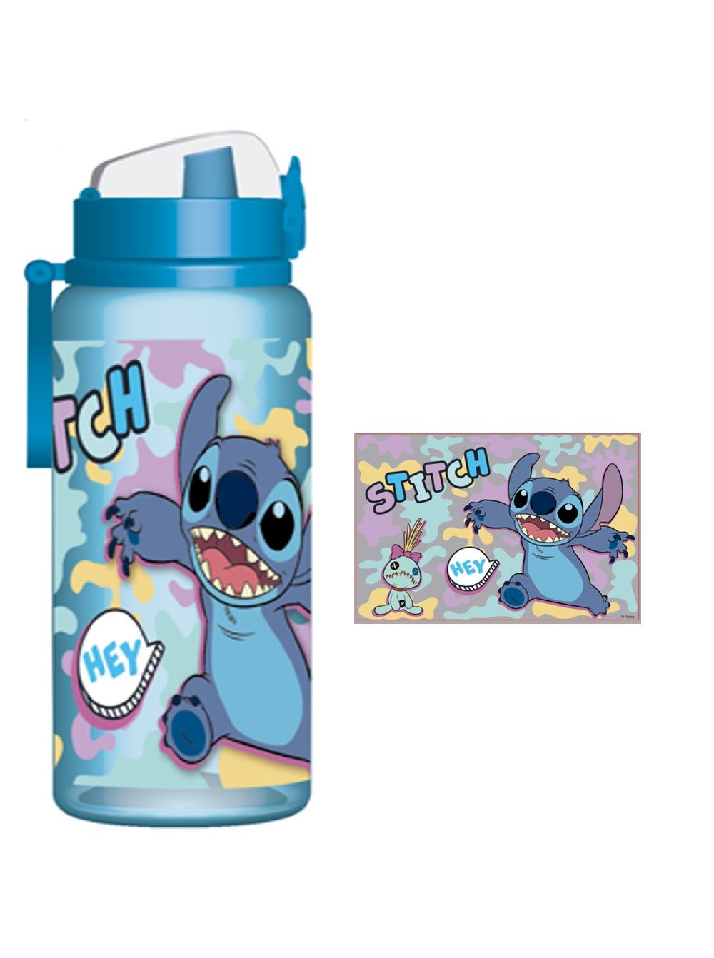 Fun Kids Botella: Disney - Stitch Con Trapos 950 ml