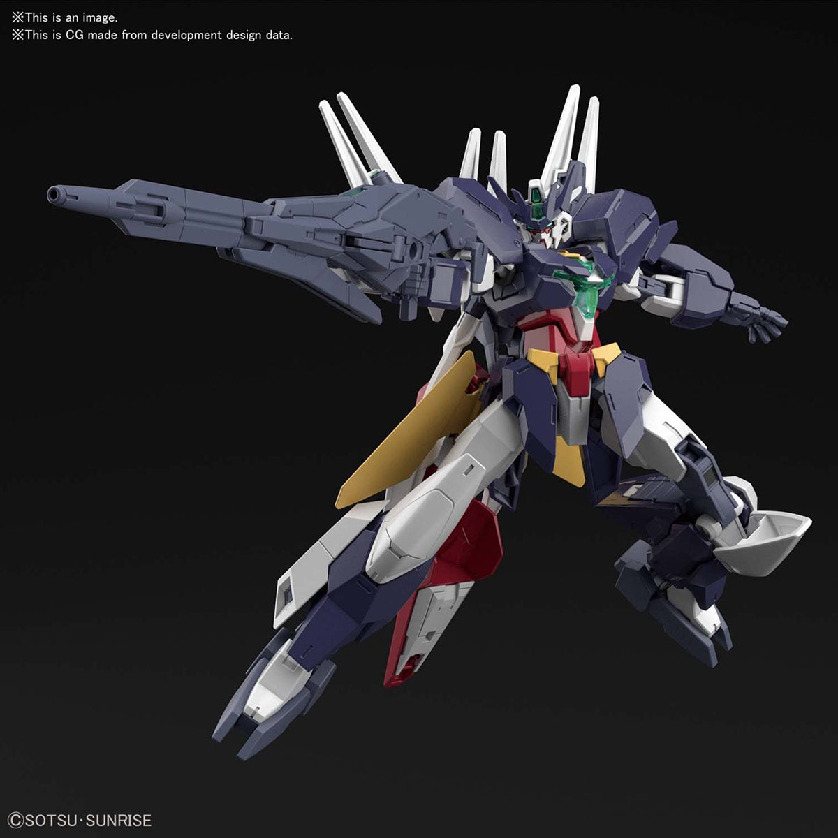 Bandai Hobby Gunpla High Grade Model Kit: Gundam Build Divers RE Rise - Urano Escala 1/144 Kit De Plastico