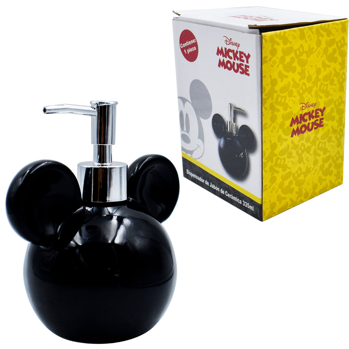 Fun Kids Dispensador De Jabon De Ceramica: Disney - Mickey 335 ml