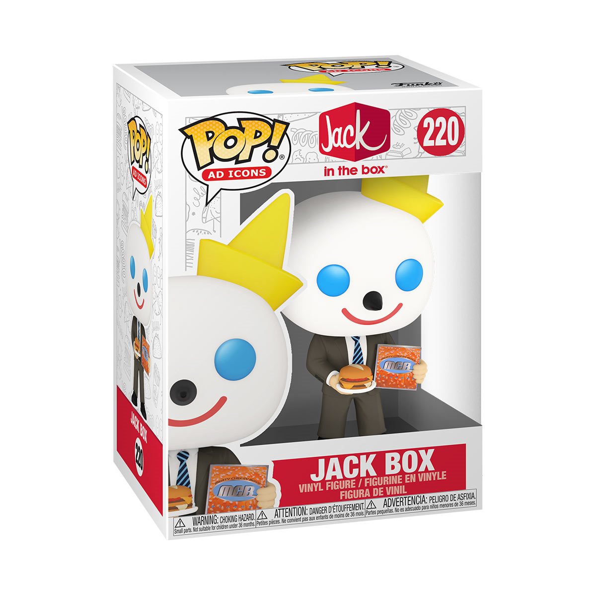 Funko Pop Ad Icons: Jack In The Box - Jack Box Meaty Cheesy Boys