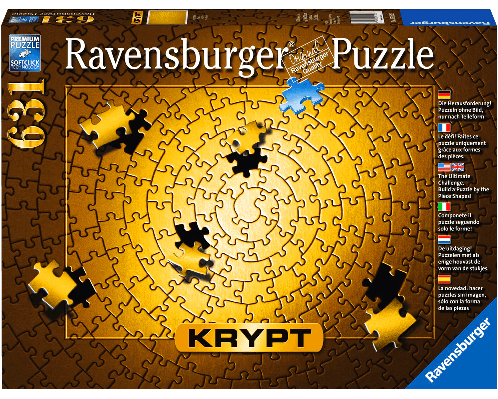 Ravensburger Rompecabezas: Krypt - Todo Dorado 631 piezas