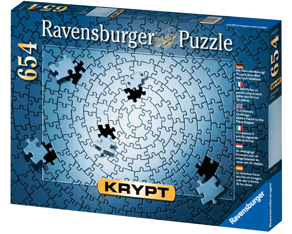Ravensburger Rompecabezas: Krypt - Todo Plateado 654 piezas