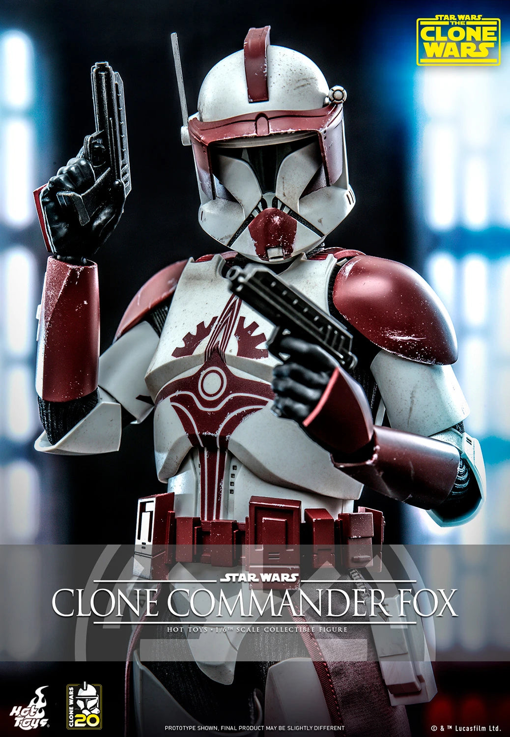 Hot Toys Television Masterpiece Series: Star Wars The Clone Wars 20 Aniversario - Comandante Fox Escala 1/6