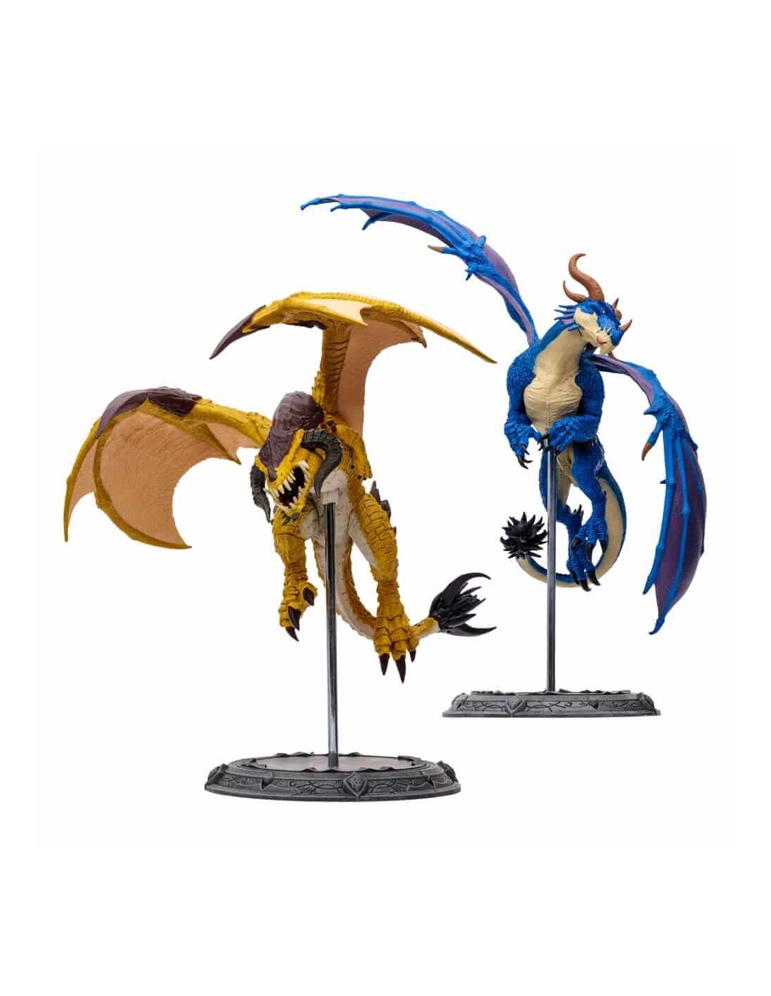 McFarlane Estatua: World Of Warcraft - Set Bronze Proto Drake y Blue Highland 2 Pack