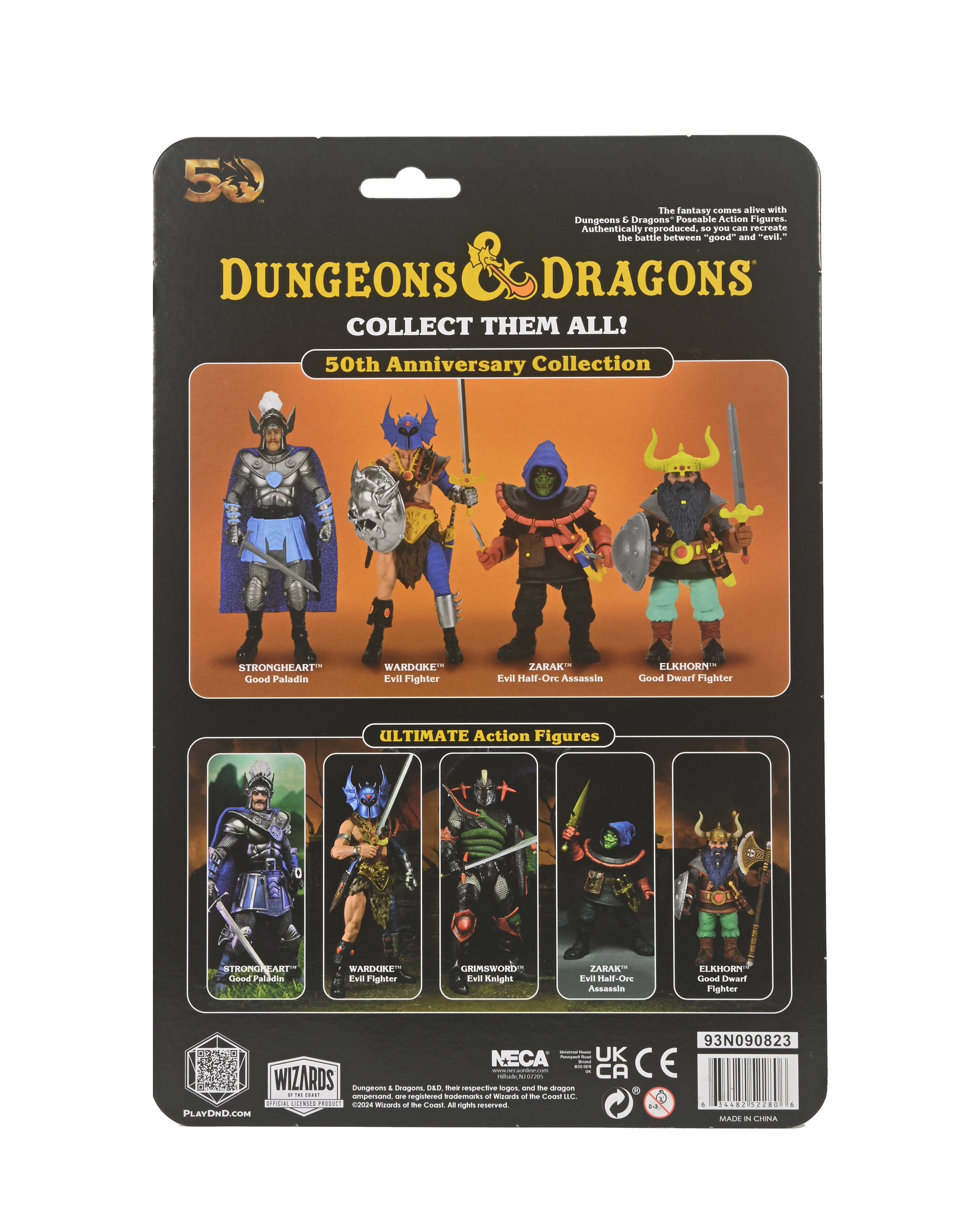 NECA Figura de Accion Ultimate: Dungeons And Dragons 50 Aniversario - Warduke 7 Pulgadas