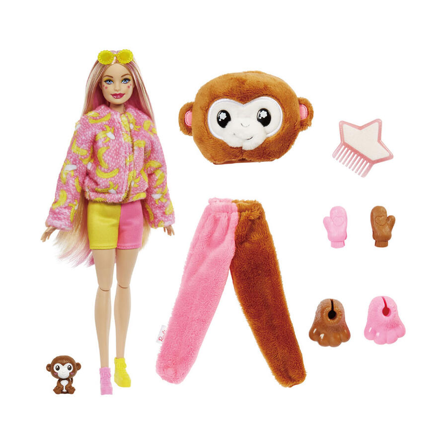 Barbie: Barbie Cutie Reveal Animales De La Selva Figura Sorpresa