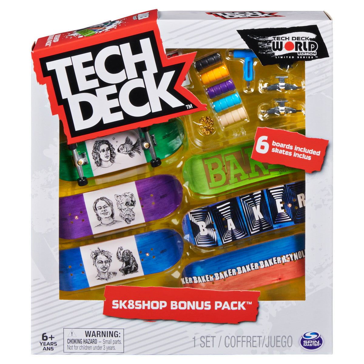 Tech Deck: Set De 6 Patinetas Y Accesorios Aleatorio