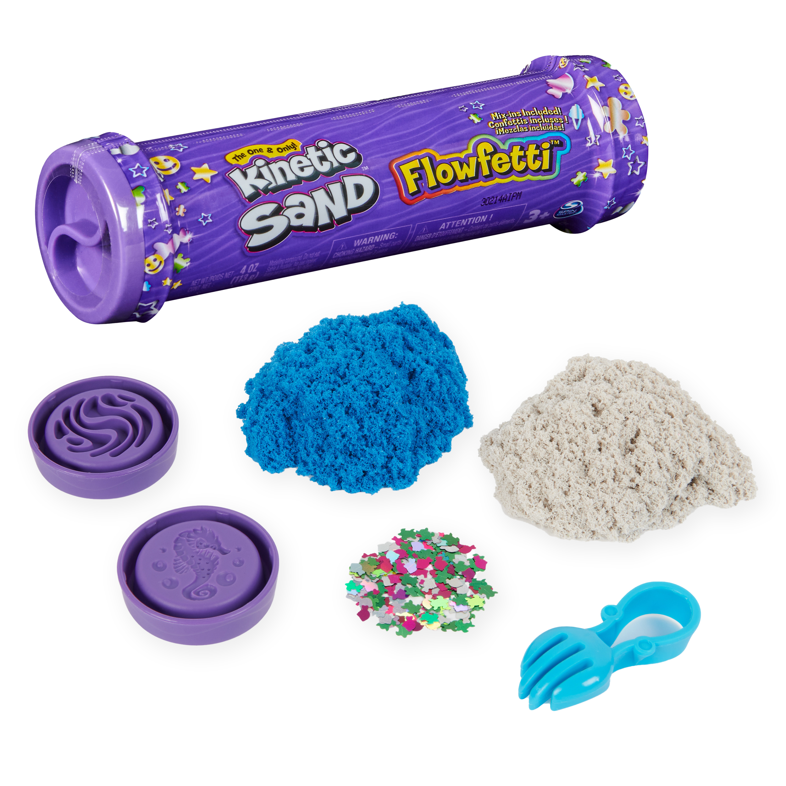 Kinetic Sand: Flowfetti Tubo De Confetti