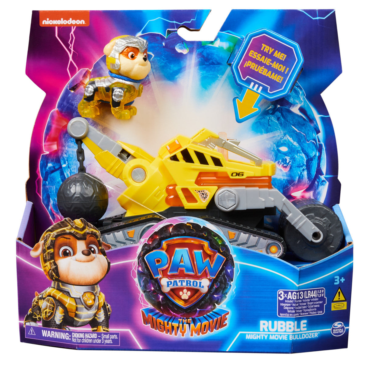 Paw Patrol: The Mighty Movie - Rubble Vehiculo Tematico