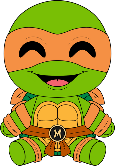 Youtooz Plush Shoulder Rider: TMNT Tortugas Ninja - Michelangelo Peluche 6 Pulgadas