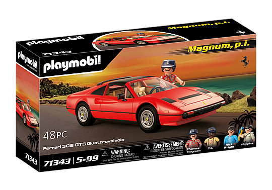Playmobil Vehicles: Magnum pi Ferrari 308 GTS Quattrovalvole 71343