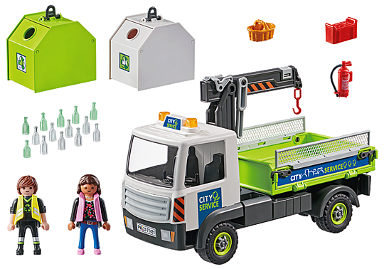 Playmobil City Action: Camion De Residuos Con Contenedor 71431