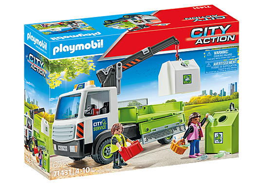 Playmobil City Action: Camion De Residuos Con Contenedor 71431