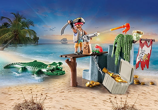 Playmobil Pirates: Pirata con caiman 71473