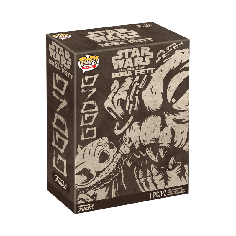 Funko Boxed Tee: Star Wars Book of Boba Fett - Grogu Con Rancor Playera 2XL