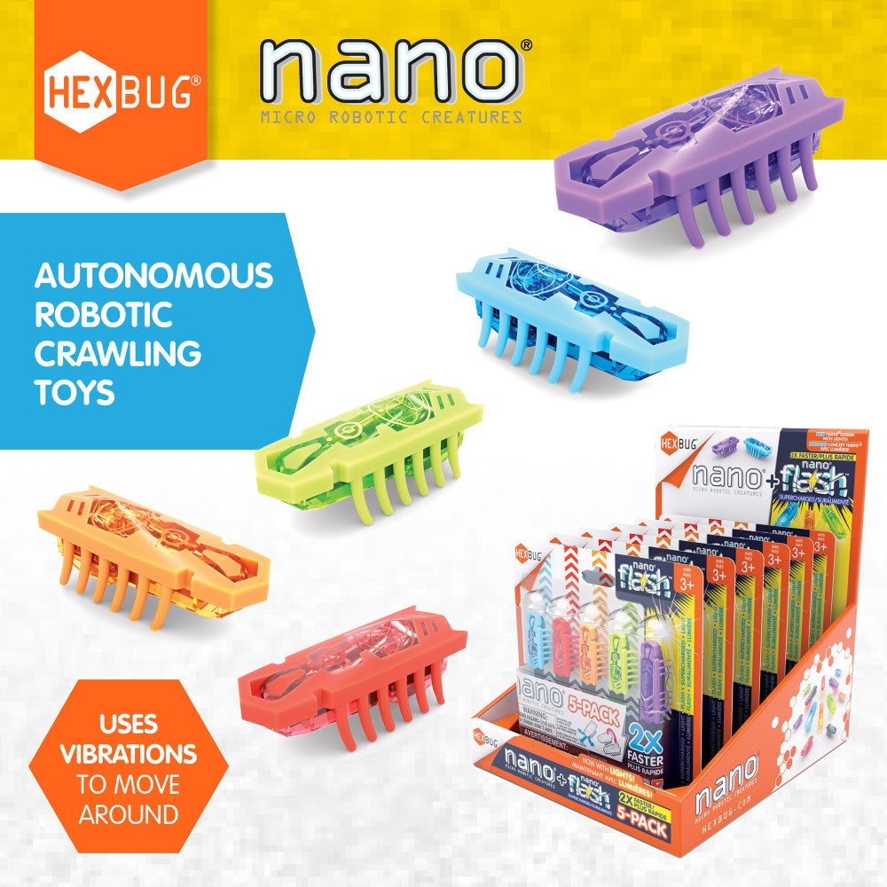 Hexbug: Micro Robotic Creatures - Nano Flash 5 Pack
