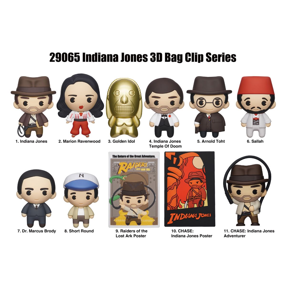 Monogram Llavero 3D para Mochila: Indiana Jones - Figura Sorpresa Series 1