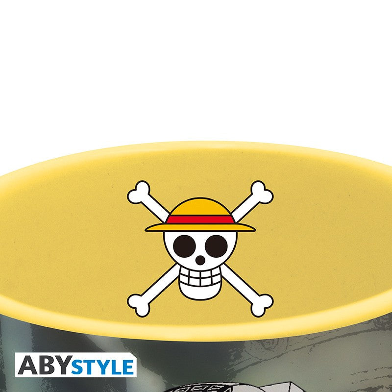ABYStyle Taza De Ceramica: One Piece - Tripulacion Y Tesoro De Luffy 320 ml