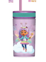 Fun Kids Vaso Con Popote: Dreamworks - Gabbys Doll House 420 Ml