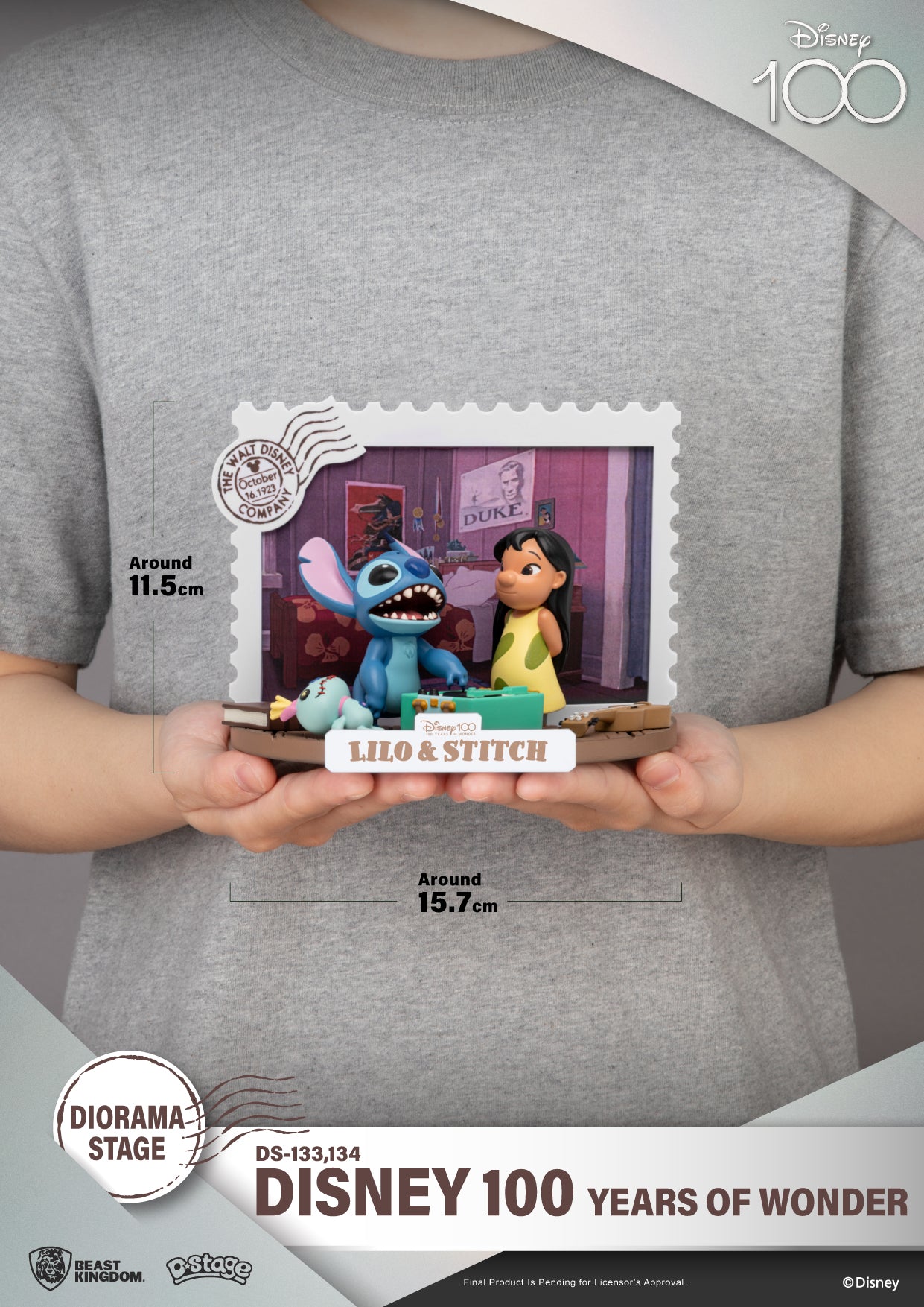 Beast Kingdom Diorama Stage: Disney 100 - Lilo y Stitch DS-134