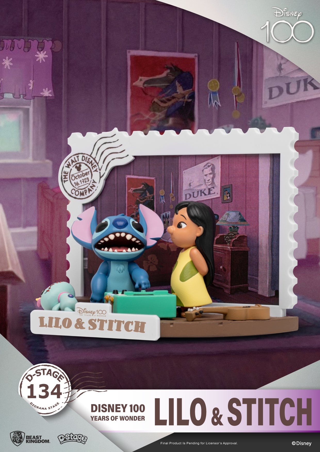 Beast Kingdom Diorama Stage: Disney 100 - Lilo y Stitch DS-134