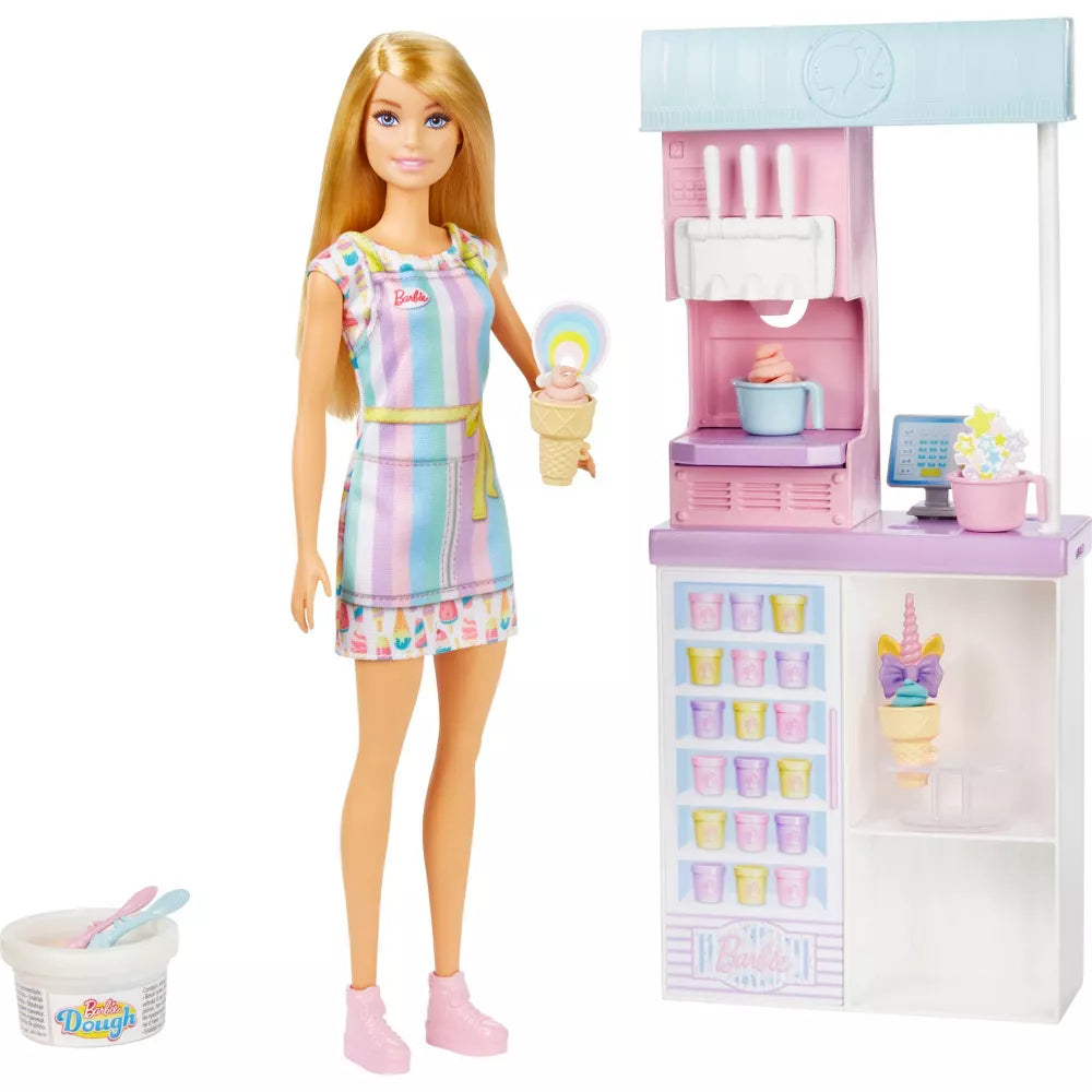 Barbie: Set De Juego - Barbie Con Heladeria