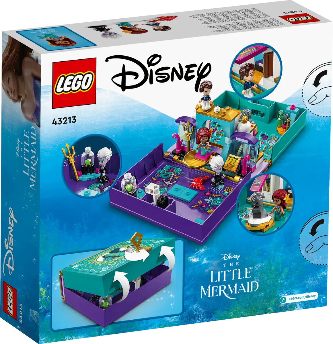 LEGO Disney Princess Libro de Cuento La Sirenita 43213