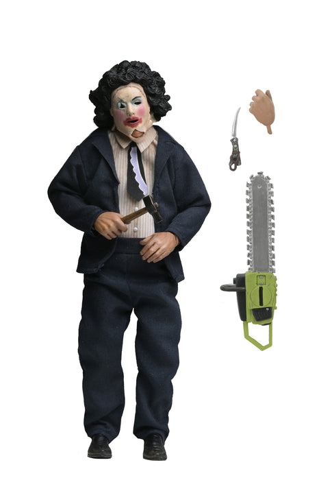 NECA Figura de Accion Vestida: La masacre de Texas  - Leatherface con Mascara de Mujer 8 Pulgadas