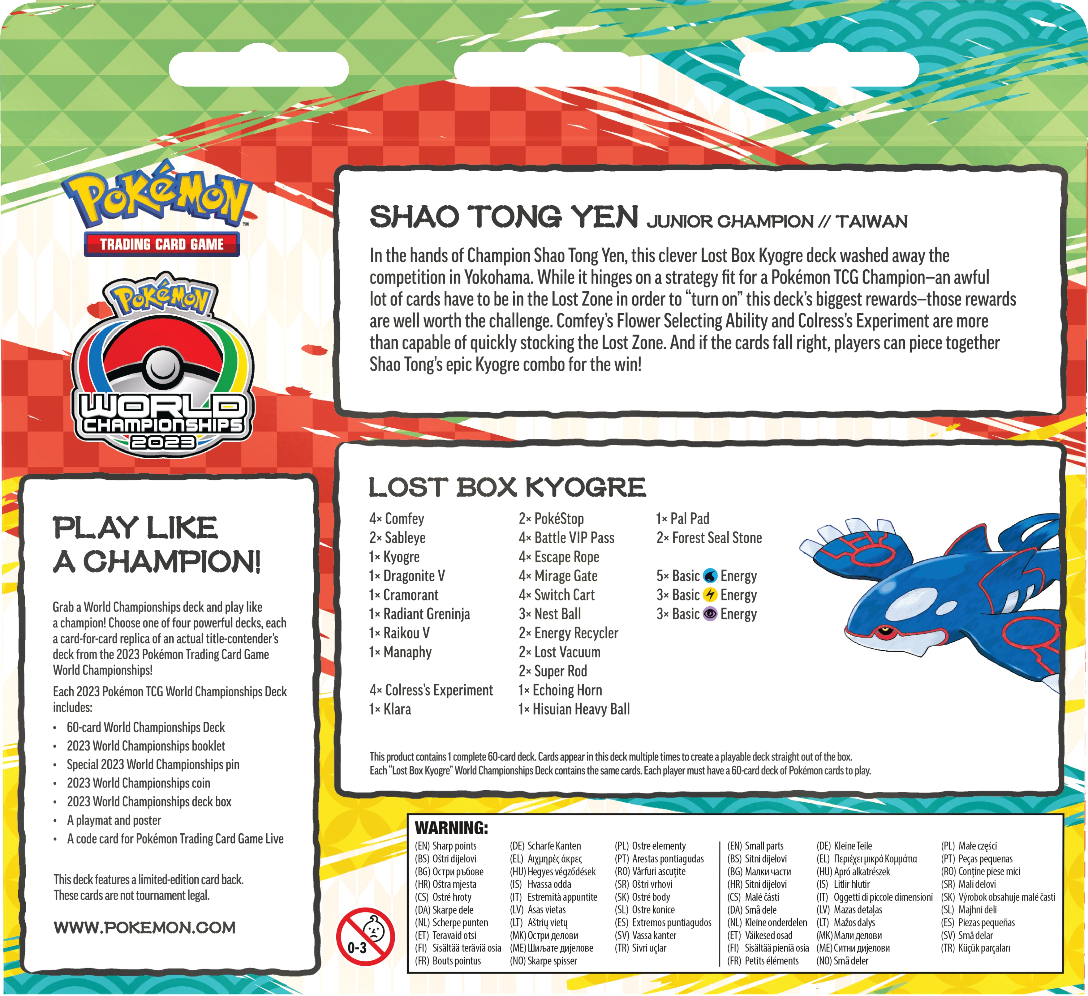 Pokemon TCG: World Championships Yokohama Japon 2023 -  Deck Aleatorio En Ingles