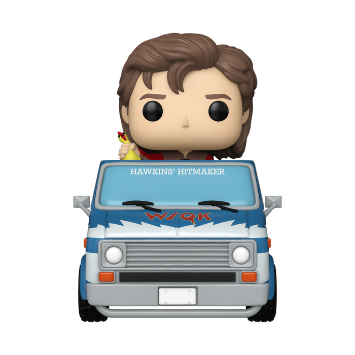 Funko Pop Rides Deluxe: Stranger Things - Steve con Squawk Van Exclusivo