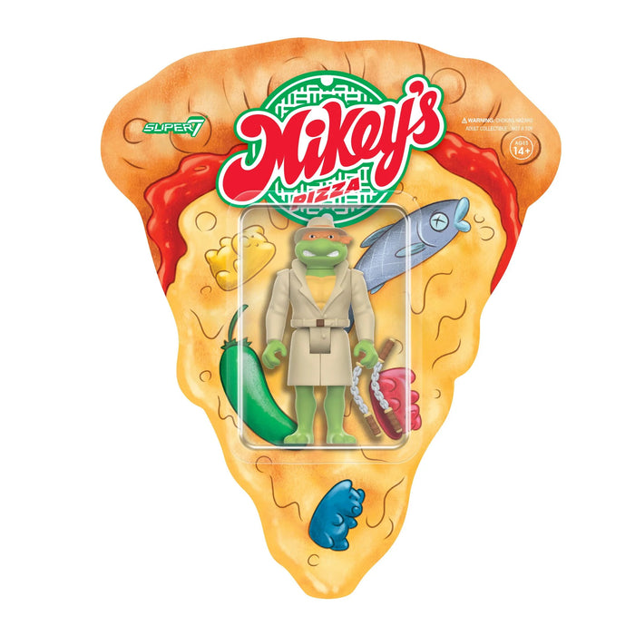 Super7 Reaction: Tmnt Tortugas Ninja - Miguel Angel En Pizza