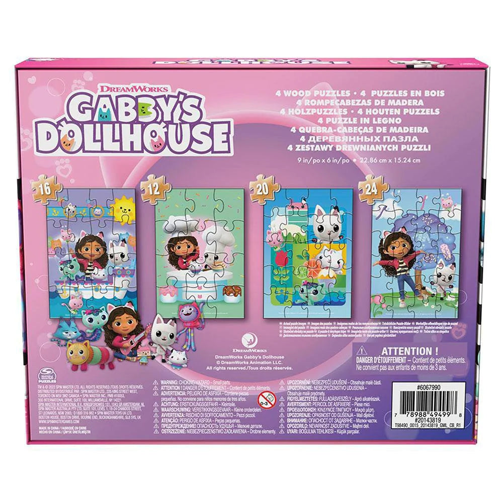 Cardinal: Gabbys Dollhouse - Rompecabezas 4 Pack