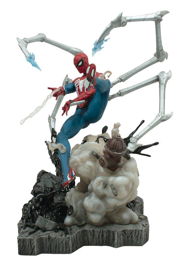 Diamond Select Toys Statue Gallery Diorama Deluxe: Marvel Spiderman 2 - Spiderman Con Brazos Mecanicos 12 Pulgadas