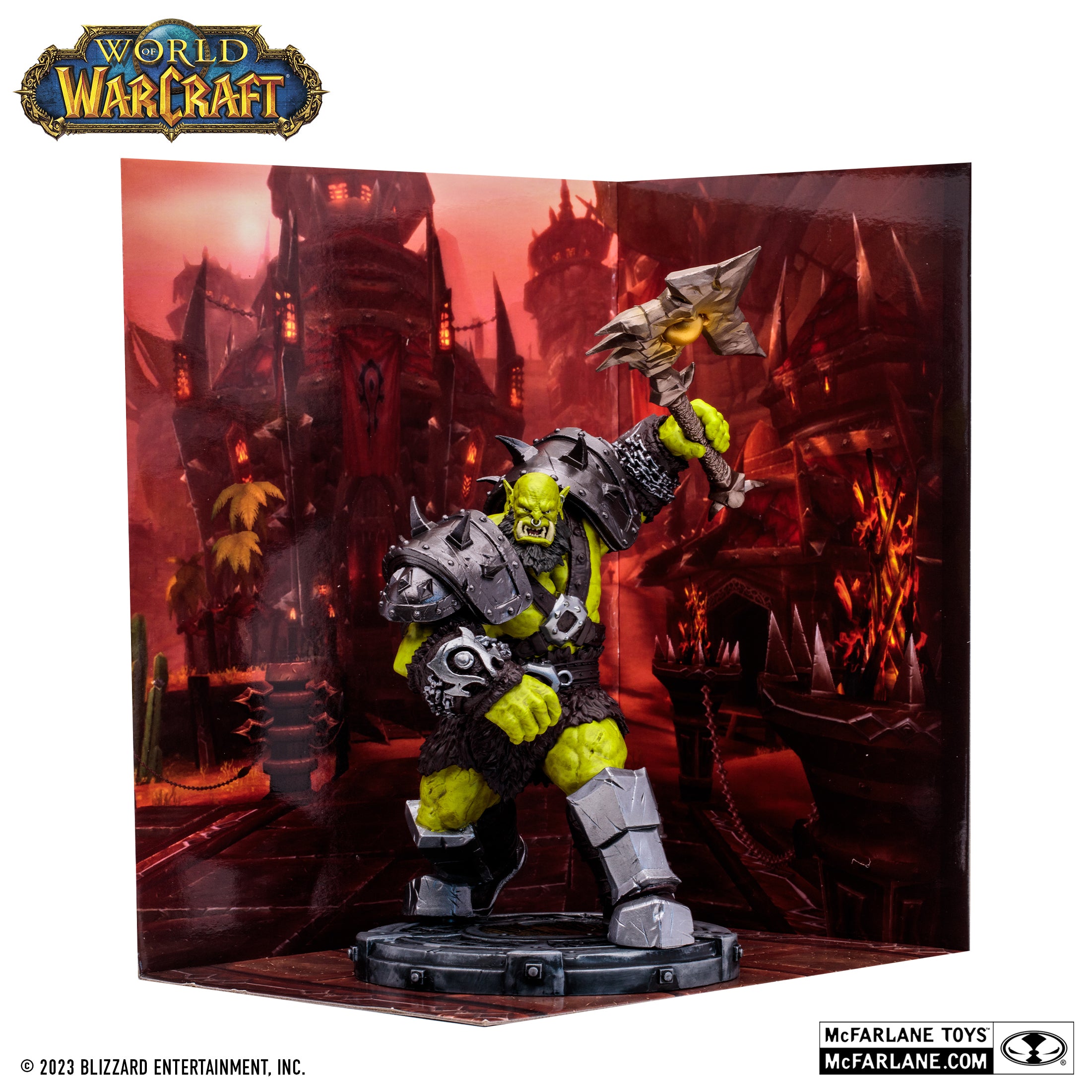 McFarlane Estatua: World Of Warcraft - Orco Shaman Guerrero Rare Escala 1/12