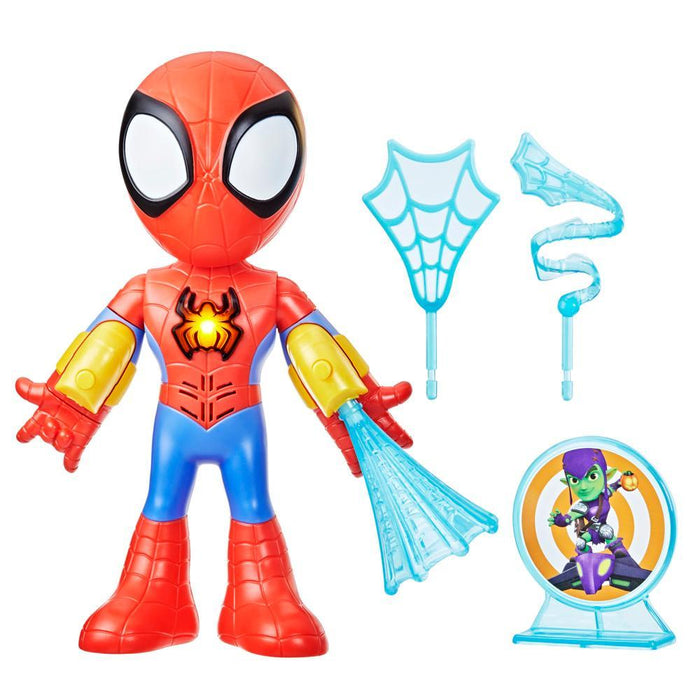 Marvel Spidey And His Amazing Friends: Spidey Con Traje Electrico 10 Pulgadas