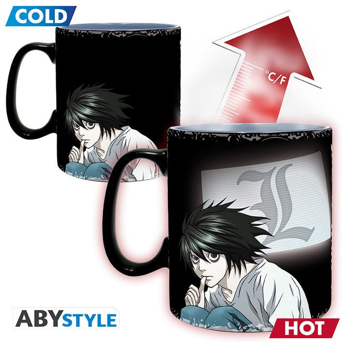 ABYstyle Taza De Ceramica Termocromatica: Death Note - Kira y L 460 ml