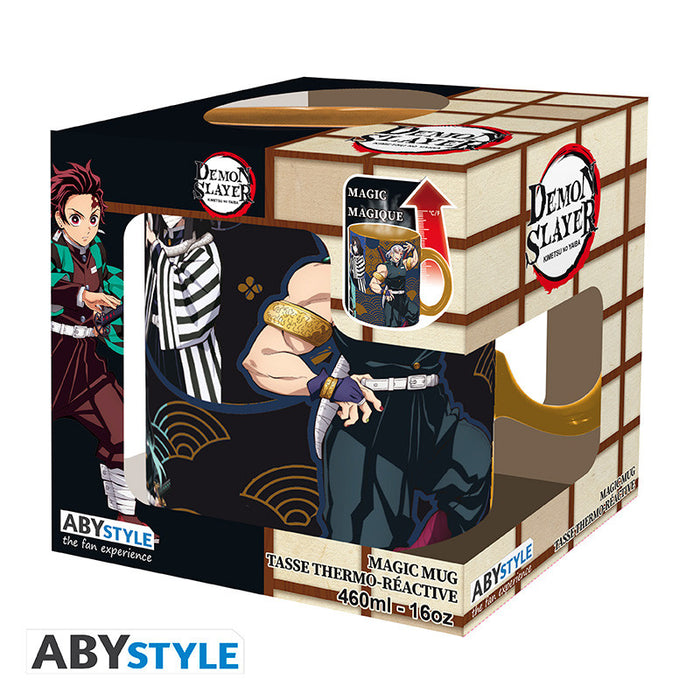 ABYstyle Taza De Ceramica Termocromatica: Demon Slayer - Pilares 460 ml